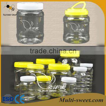 abnormal shape empty plastic honey jars 500ml
