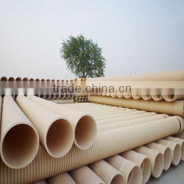 SN4 White PVC-U double-wall corrugated pipe