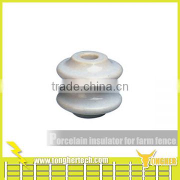 High voltage electric fence porcelain insulator for farm livestock