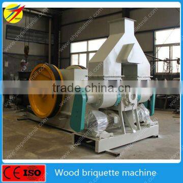 High output ram type wood briquette machine