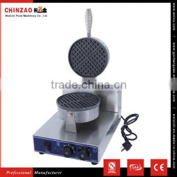 High Quality CHINZAO Brand Electric 1- Plate Commercial Waffle Maker Baker Snack Machine