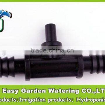 Tee Barb Connectors for 12mm hose and for sprinkler 1/4''. Automatical garden irrigation