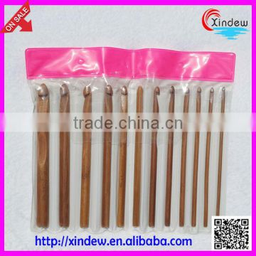 Carbonized bamboo crochet hook set 3.0mm-10.0mm