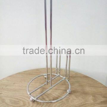 Metal Wire Chrome Paper Roll Stand/Toliet Paper Roll Holder