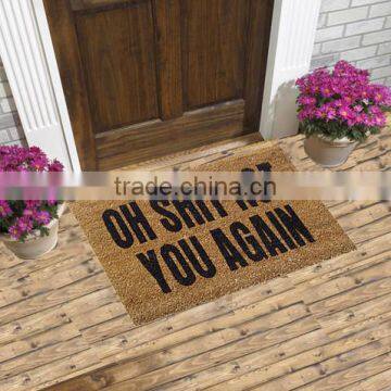 Funny Oh Shit Not You Again Coir Doormats