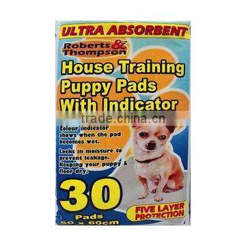 30 Puppy Training Indicator Potty Pad House Toilet Train Dogs Absorbent Wee Pad