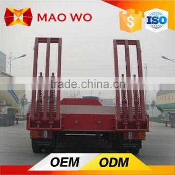 Cheap Price 40 Ton Low Bed Semi Truck Trailer for Heavy Duty Equipment Transport photo-4