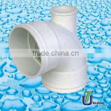 PVC-U plastic 90 elbow w vent DIN/BS /PVC elbow/UPVC elbow