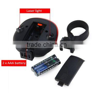 3 LED Lamps Waterproof Cycling Seatpost BikeTaillight Warning Flashing Light With Dual Laser Lines for Bicycle Accessories photo-5