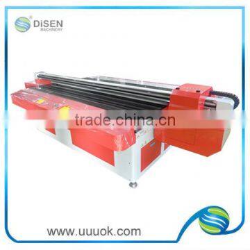 Multifunctional high speed UV 1.3*2.5M flat wood glass metal printer