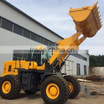 Chinese 5T fork wheel loader for sale with wood clipper