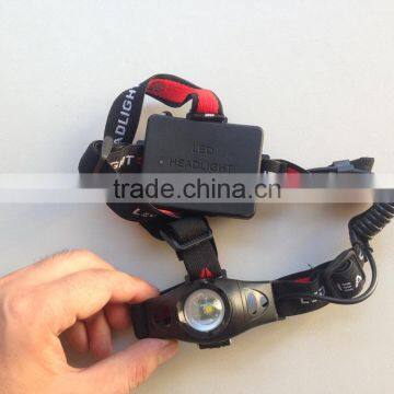 AA Battery Headlight Zoom Led Headlamp Aluminium Led Headlamp photo-3