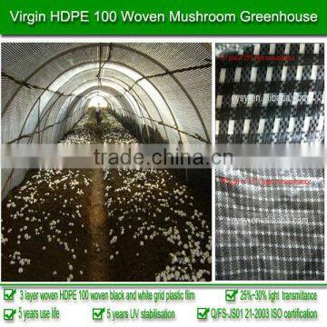 China Plastic Manufacture Supply 3-layer Woven 200 Micron 5-year UV Stabilized HDPE Tunnel Plastic Greenhouse Film for Mushroom photo-3