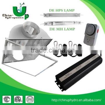 greenhouse veg bulb 1000w double ended reflector/ grow light air-cooled hood/ aluminium grow light reflector