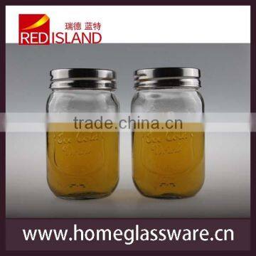 high quality cheap glass jam jars with tin lids