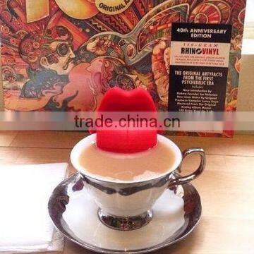 FDA Silicone Big Tongue Shape Tea Filters Strainers photo-4