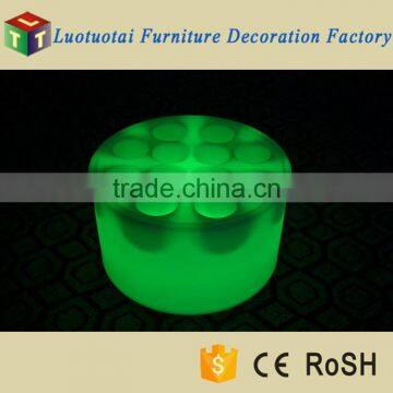 Plastic bottle tray LED illuminated wine tray with 12 hole use for bar/nightclub