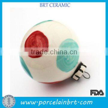 Custom Color Christmas Ornaments Ceramic Ball photo-2
