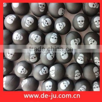 32mm White Skulls Custom Halloween Plastic Balls Black