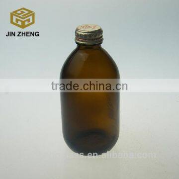 250mL Amber Brown Lab Glass Reagent bottle with cap autoclavable and heavy wall