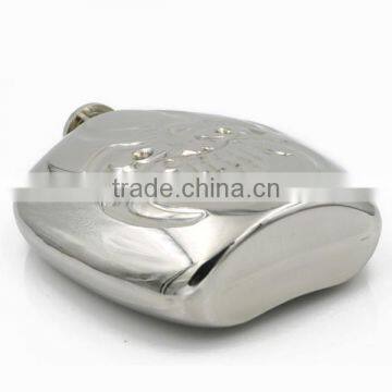 Stainless Steel Hip Flasks Laser Welding Mirror Demon Wine Bottle 6 oz photo-3