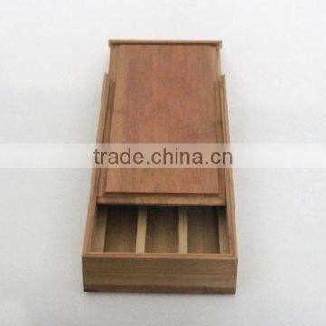 Customize Square Paulownia Tea Package Box, Crafts Torage Boxes photo-2