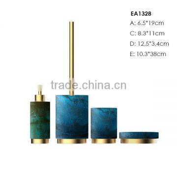 Handmade luxury concrete bath sets with colorful customized