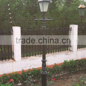 European decorative cast iron garden lamp post