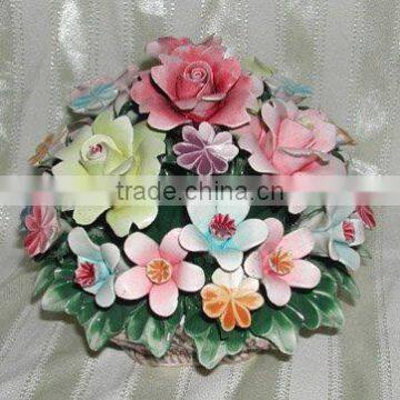 Ceramic Flower Basket