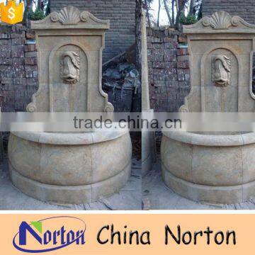 French limestone antique stone wall fountain NTMF-A179S