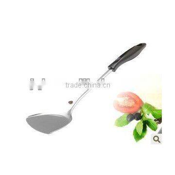 Stainless Steel Solid Turner Kitchen Utensils with SGS Silicone Coated