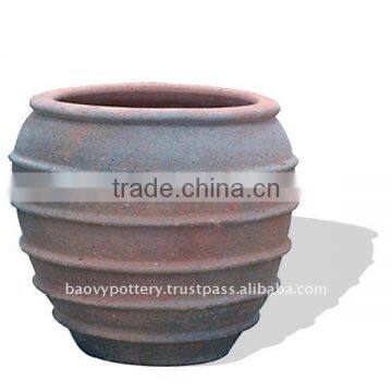 Vietnam Old stone outdoor planter, outdoor pottery