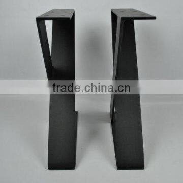 Top Sales Furniture Black Powder Coated ZX Flat Steel Metal Bench Leg photo-3