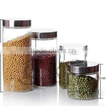 Decorative or clear hermetic food glass jar wholesale