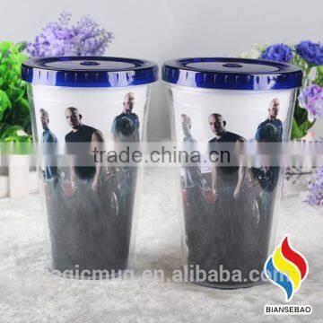 16oz Double Wall Custom Printed Plastic Cup photo-5