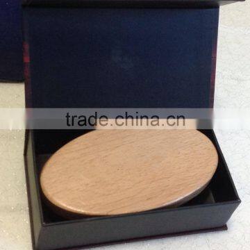 NATURAL BOAR BRISTLE BEARD BRUSH WOODEN HANDLE