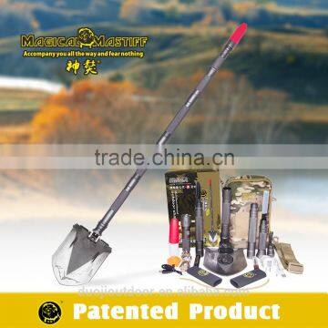 Unique Outdoor Multi-use Camping Accessories With Shovel Hoe Hammer Fire Flint photo-2