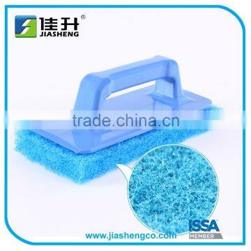 Ergonomic handle cleaning scouring scrubber pad holder
