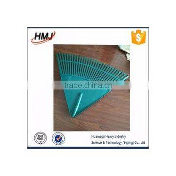 Plastic garden rake head with handle for sale