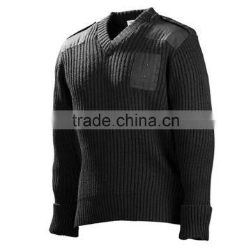 Quality Anti-friction V Shape Neck Security Defense Garment Wool Sweater photo-6