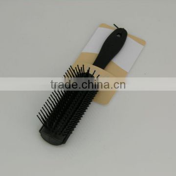 Plastic hair brush, Professional hair brush, Fashion hair brush set, hair brush in hair brush, colorful detangling hair brush,