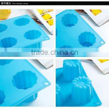 Floral Canneles Silicone Mold Cake Baking Cup Pudding Silicone Cannele Pan