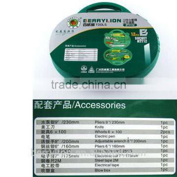 Berrylion 12pcs Tool Set High Carbon Steel Household Hand Tool Set photo-6