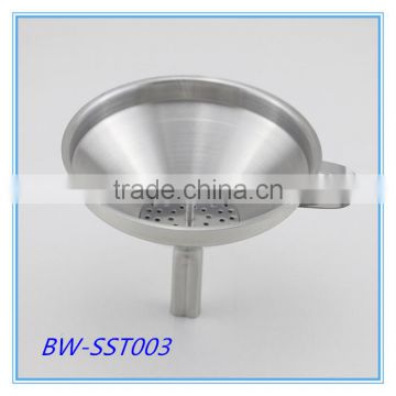 Wide Mouth Stainless Steel Funnel With Detachable Strainer