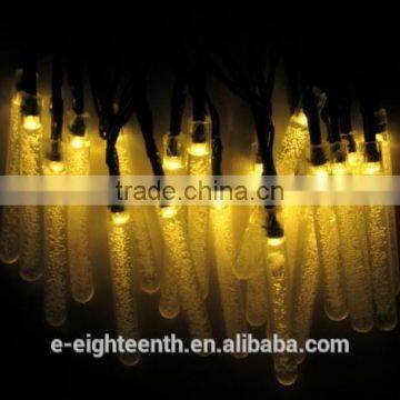 2016 New Popular Solar Power Waterproof 20 LED Bubble Bar Fairy String Lights Party Wedding Xmas Outdoor Decoration photo-4