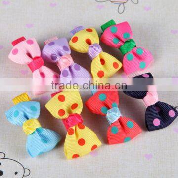Factory Wholesale New Plastic Bows Shaped Kids Hair Clips photo-2