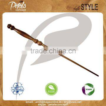 Gambar wood off white natural color wooden wands by petals concept from india