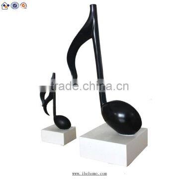 Beautiful resin music note ornament for music bank and musician