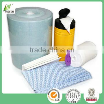 Woopulp nonwoven jumbo roll for baby wipe using