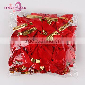 Wedding Wine Bottle Decorative Pre-made Ribbon Bow With Twist Tie photo-3